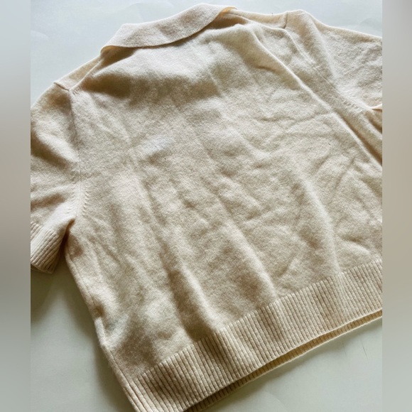 J. Crew Limited Edition USA Swimming X J.Crew Cashmere Cropped Sweater Polo - Picture 7 of 14